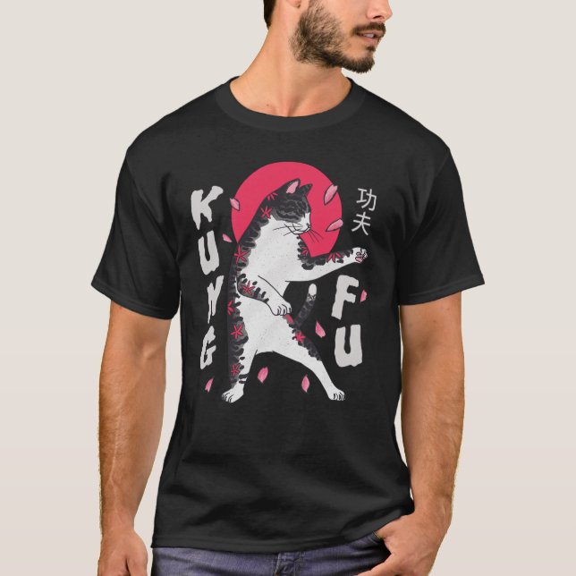 T-shirt Kung Fu Cat (Devant)