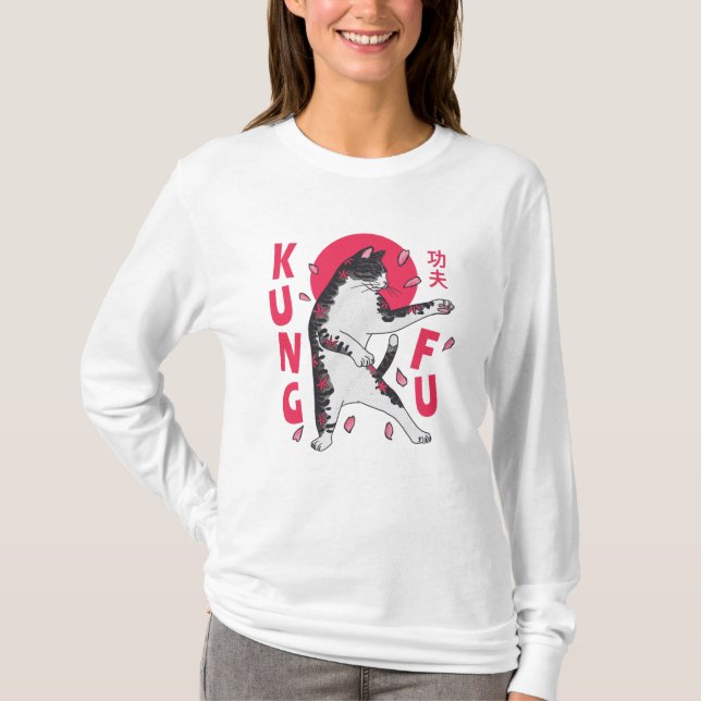 T-shirt Kung Fu Cat (Devant)