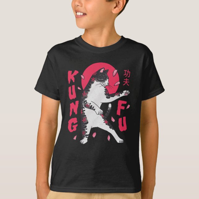 T-shirt Kung Fu Cat (Devant)