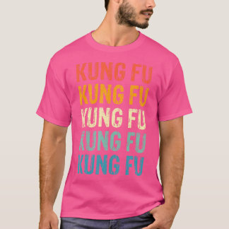 T-shirt Kung Fu Retro Vintage