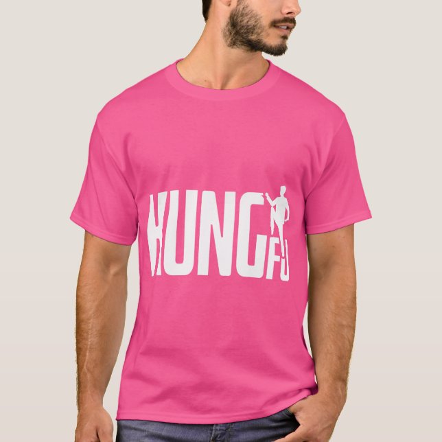 T-shirt Kung Fu Simple Cool Artwork Kung Fu Combattants (Devant)