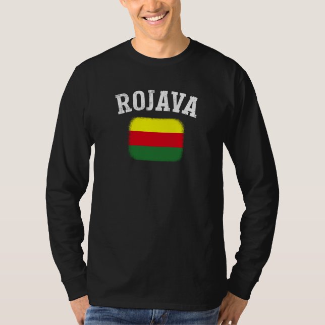 T-shirt Kurdish Kurds Rojava Flag Freedom Kurdistan (Devant)