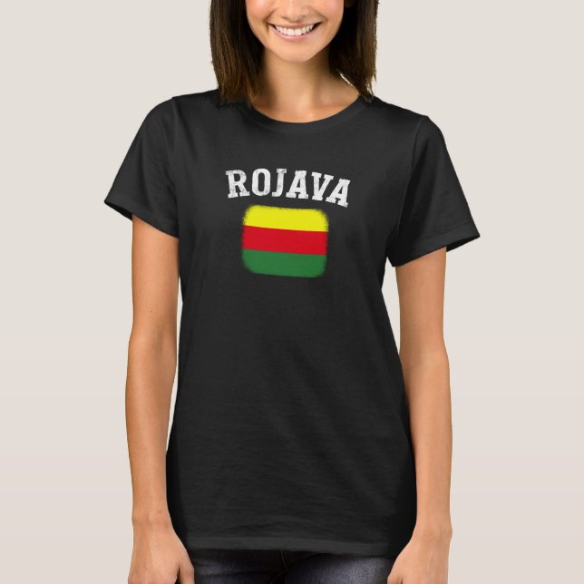 T-shirt Kurdish Kurds Rojava Flag Freedom Kurdistan (Devant)