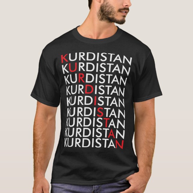 T-shirt Kurdistan Retro Kurden Erbil in Iraq (Devant)