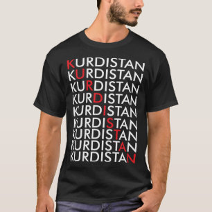 T-shirt Kurdistan Rétro Kurdes Erbil en Irak