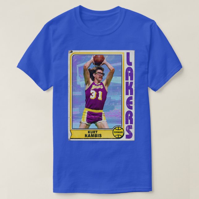 T-shirt Kurt Rambis Retro Trading d (Design devant)