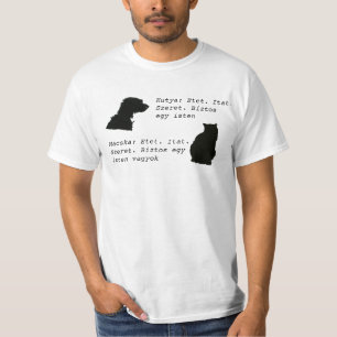 T-shirt Kutya - macska