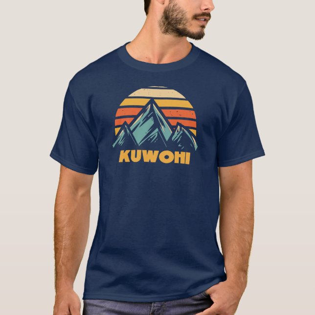 T-shirt Kuwohi Caroline du Nord Tennessee Retro Turquoise (Devant)