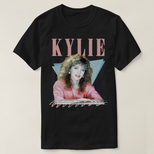 T-shirt Kylie 80s Retro Fan Design (Design devant)