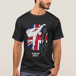 T-shirt Kyokushin England Karate English Drapeau britanniq