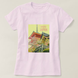 T-shirt Kyoto Japon fleurs de cerisier voyage