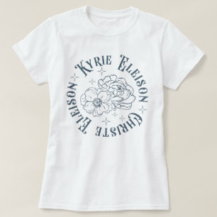 T-shirt Kyrie Eleison Christe Eleison Retro Catholique
