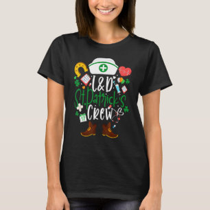 T-shirt L&d St patrick Infirmière Équipage St Patrick Jour