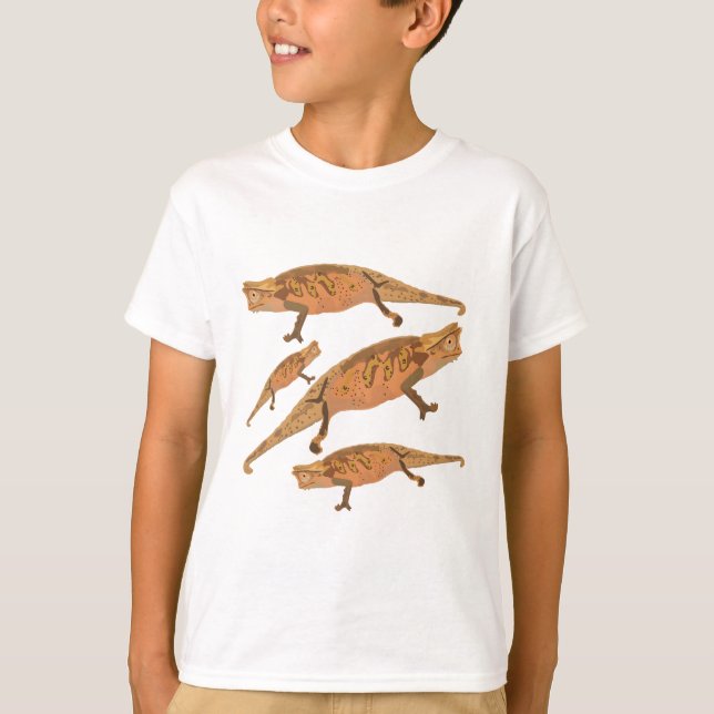 T-shirt L est pour Leaf Chameleon (Devant)