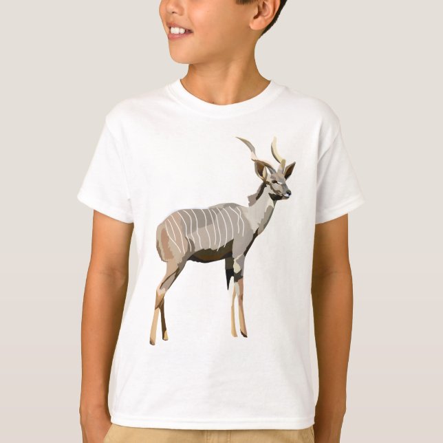T-shirt L est pour Lesser Kudu (Devant)