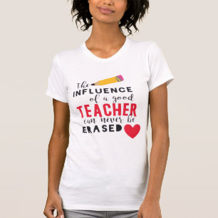T-shirt L’influence des enseignants ne peut être effacée C