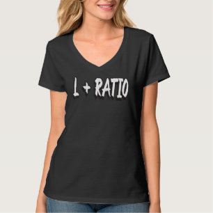 T-shirt L + Ratio Bozo Dank mème Tendance virale Ironique