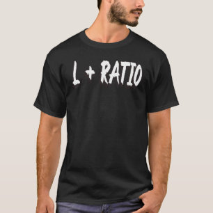T-shirt L + Ratio Bozo Dank mème Viral Trend Ironique