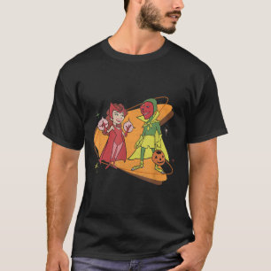 T-shirt l WandaVision Scarlet Witch Vision Rétro 50 s