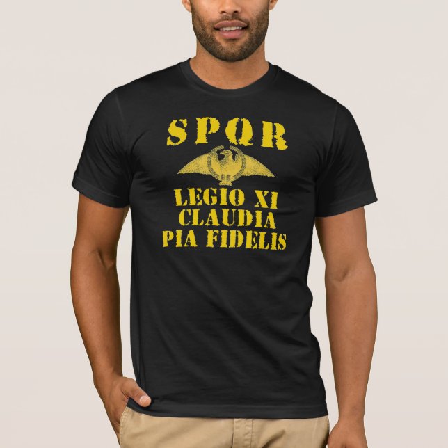 T-shirt La 11ème légion loyale de 11 Claudius - Eagle (Devant)