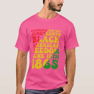 T-shirt La 19ème histoire noire célèbre la liberté noire