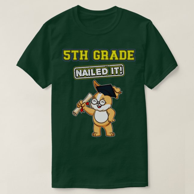 T-shirt La 5e année clouée Il Milieu de l'école 8e (Design devant)