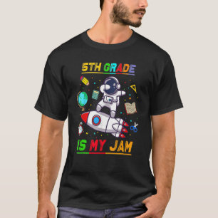 T-shirt La 5e année est mon astronaute de jambon de retour