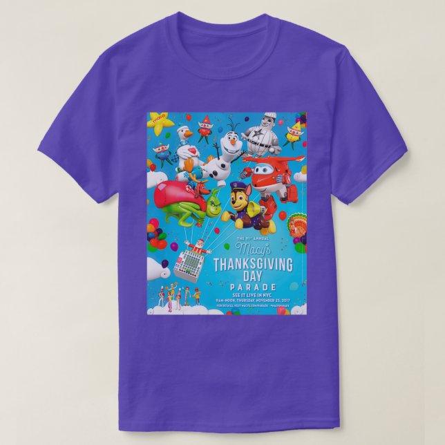T-shirt La 91e Parade de l'Action de grâces Macys 2017 (Design devant)