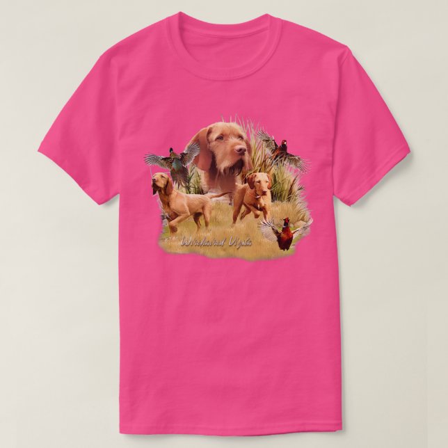 T-shirt La À poils durs hongroise Vizsla (Design devant)