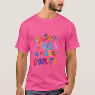 T-shirt La Abuela Más Bonita Abuela Latina Grand-mère Sp