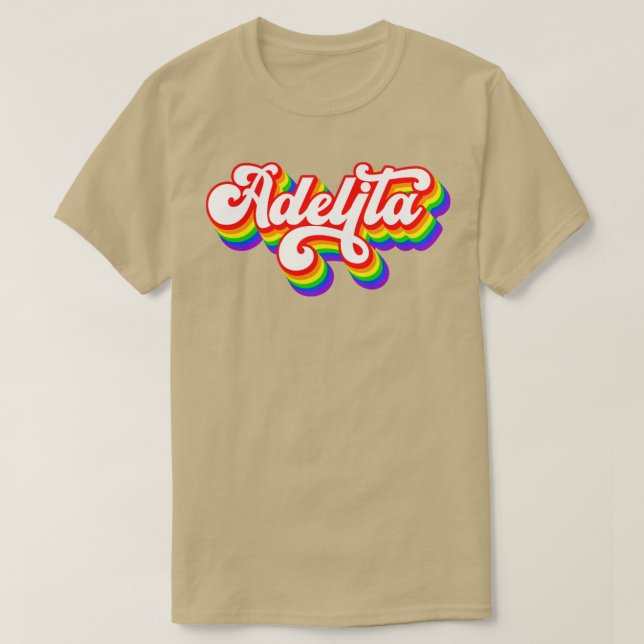 T-shirt La Adelita Soldat mexicain Rainbow Adelita Cadeau (Design devant)