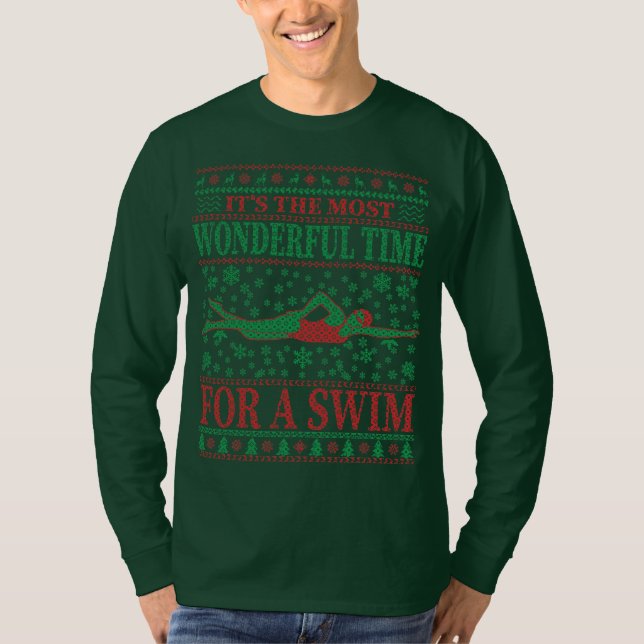 T-SHIRT LA BAIGNADE DE NOËL AMUSANTE CITE UN PEU PLUS DOUX (Devant)