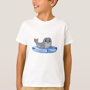 T-shirt La bande dessinée mignonne de bébé phoque badin