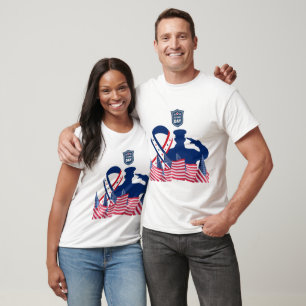 T-shirt La bannière d'honneur blanche