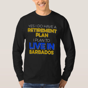 T-shirt La Barbade Pride Retraite Vacat Tropical Barbadien