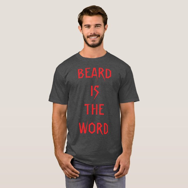 T-shirt La barbe est le mot (Devant entier)