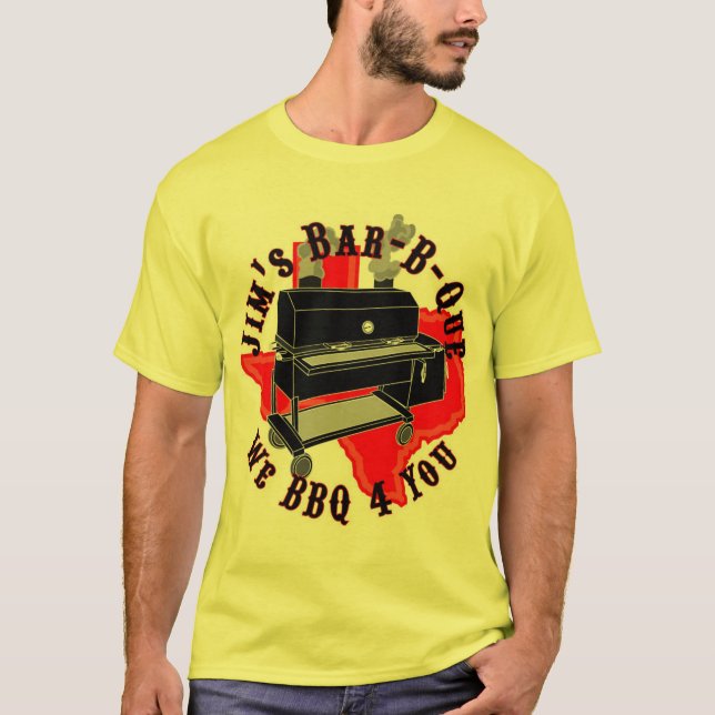 T-shirt La Barre-b-Que de JIM (Devant)
