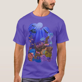 T-shirt La barrière de corail sous-marine