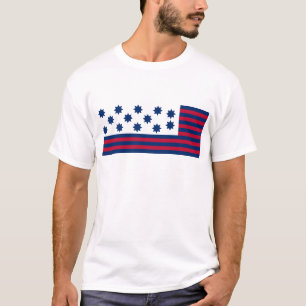 T-shirt La bataille américaine du drapeau de tribunal de