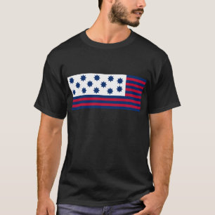T-shirt La bataille américaine du drapeau de tribunal de