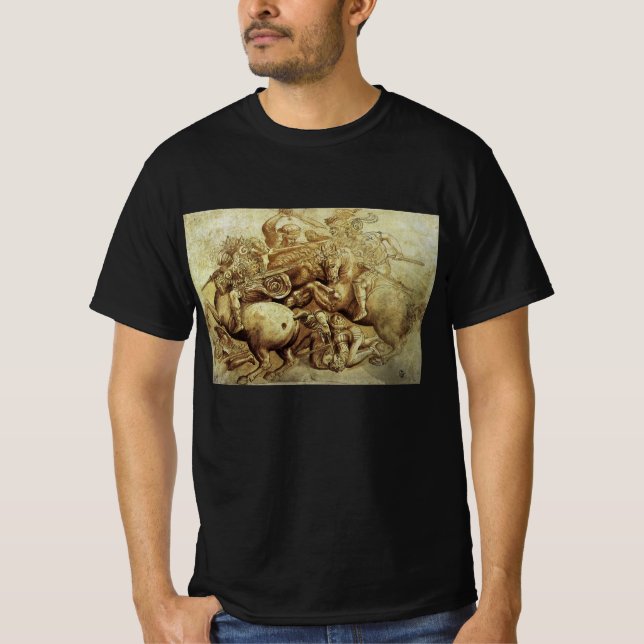 T-shirt La bataille d'Anghiari de Léonard de Vinci (Devant)