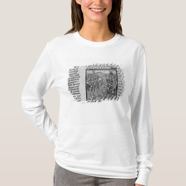 T-shirt La bataille de Crecy en 1346 (Devant)