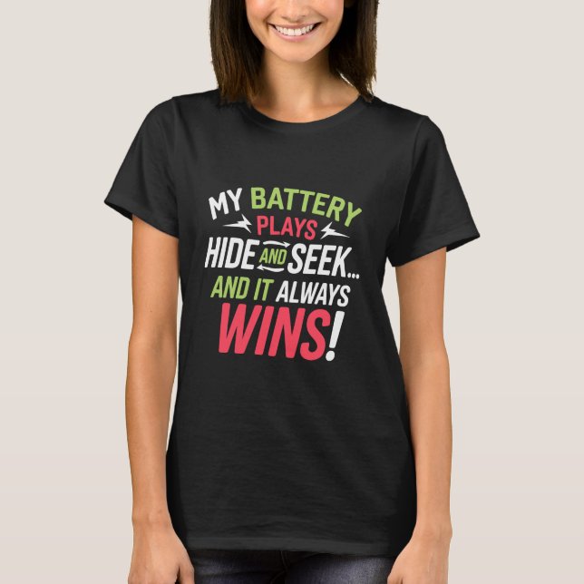 T-shirt La Batterie Est Repartie ! (Devant)