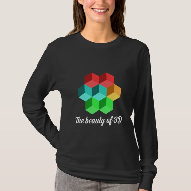 T-shirt La beauté de la 3D (Devant)