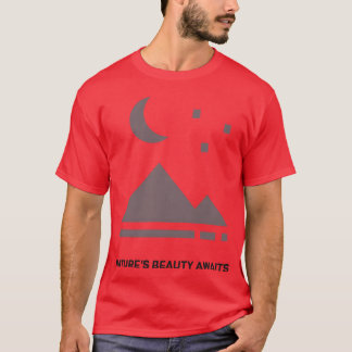 T-shirt La beauté de la nature attend la famille de campin