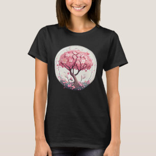 T-shirt La beauté de la nature dans un cerisier en fleurs