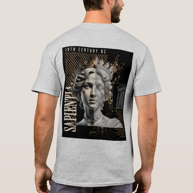 T-shirt La beauté de l'imperfection - Art stoïque gréco-ro (Dos)