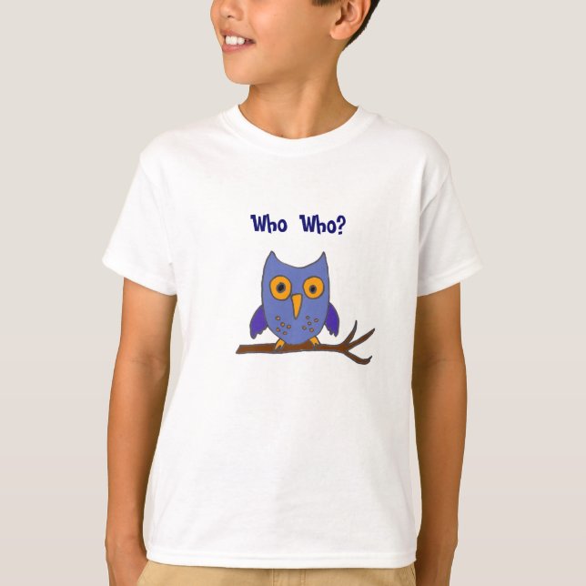 T-shirt La BG drôle qui chemise de bande dessinée de hibou (Devant)
