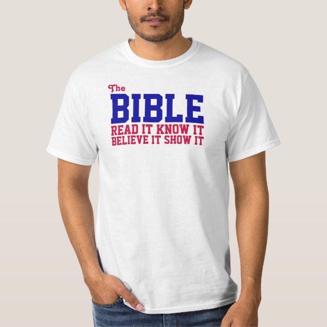 T-shirt La bible (Devant)