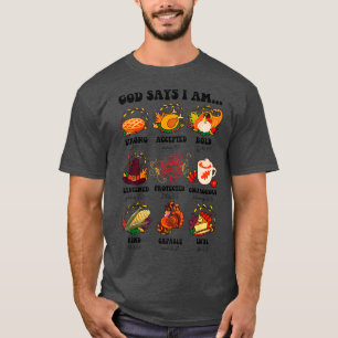 T-shirt La Bible Chrétienne Verse Dieu Dit Que Je Suis Hal
